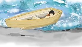 停泊在海港内